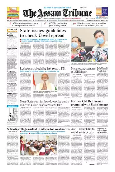 Assam Tribune 21-04-2021