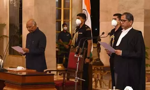 Justice NV Ramana sworn-in as new Chief Justice of India
