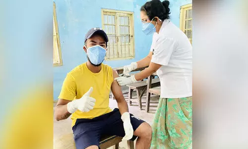 Assam Cricketer Krishanu Dutta takes Covid vaccine jab, urges people to get vaccinated