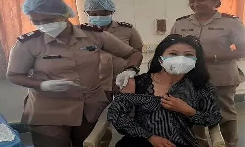 Mary Kom, Lovlina get first dose of COVID-19 vaccine