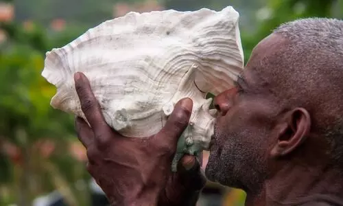 Blow conch shells to keep Covid at bay: Yoga experts