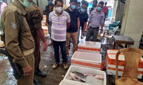 Fishery officials conduct drive against illegal trading of fish in Cachar