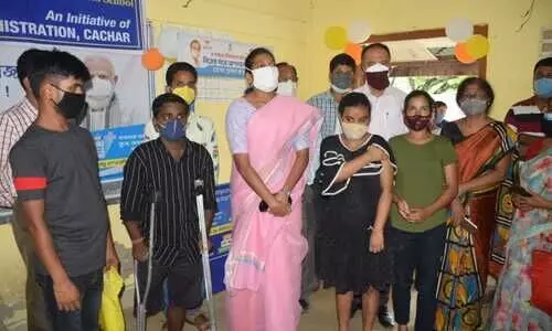 Dedicated Model Vaccination Centre for Divyangjan started in Cachar