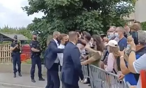 French man gets 4-month prison sentence for slapping Macron