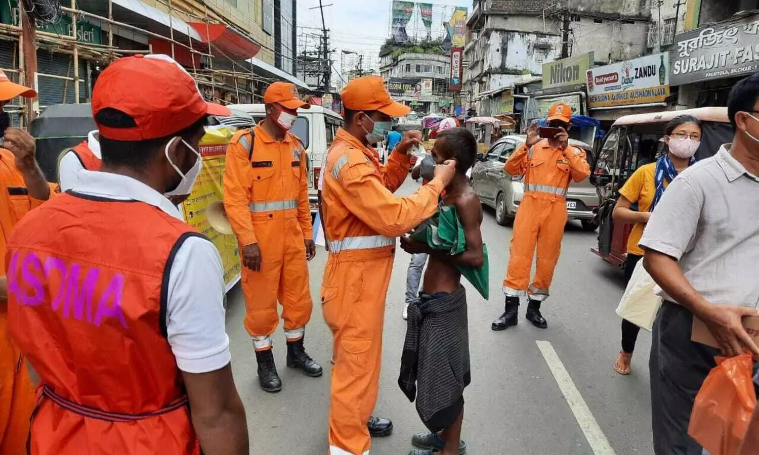 ASDMA, DDMA Cachar launch facemask distribution drive in Cachar