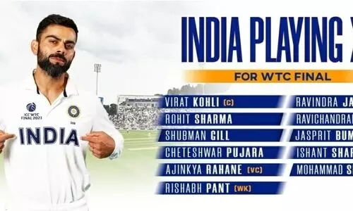 WTC final: India include two spinners in the playing XI