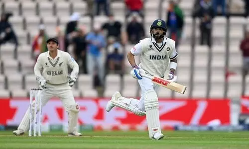 Kohli takes India to 120/3 at tea