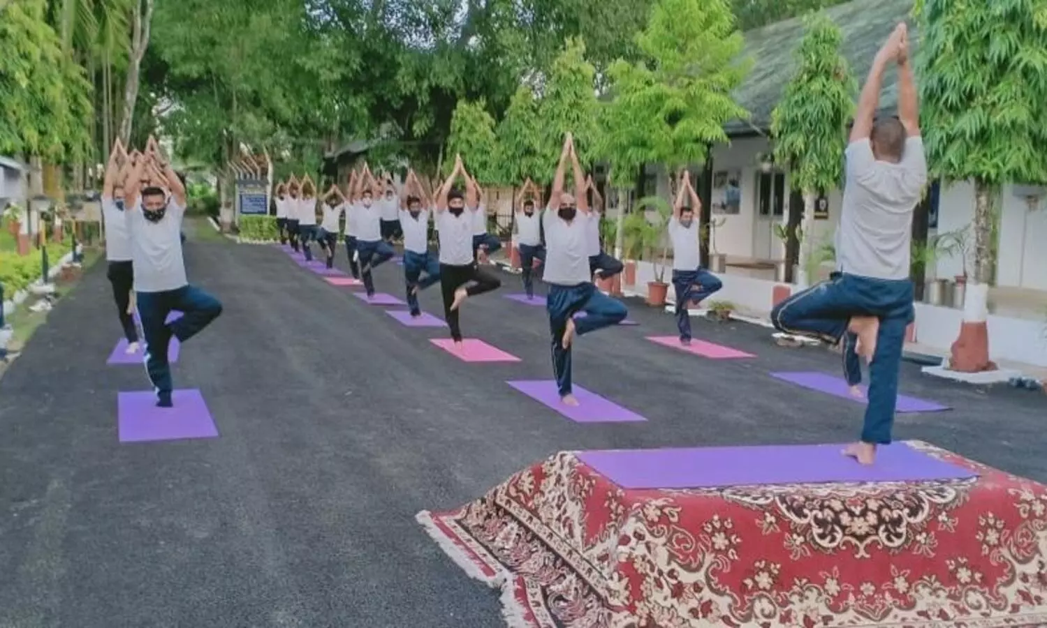 Covid patients, soldiers, CMs perform yoga across northeast