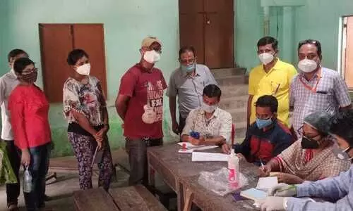 Cachar District Administration organise camp for 2nd dose of COVID vaccination to media persons, 176 scribes get jabbed
