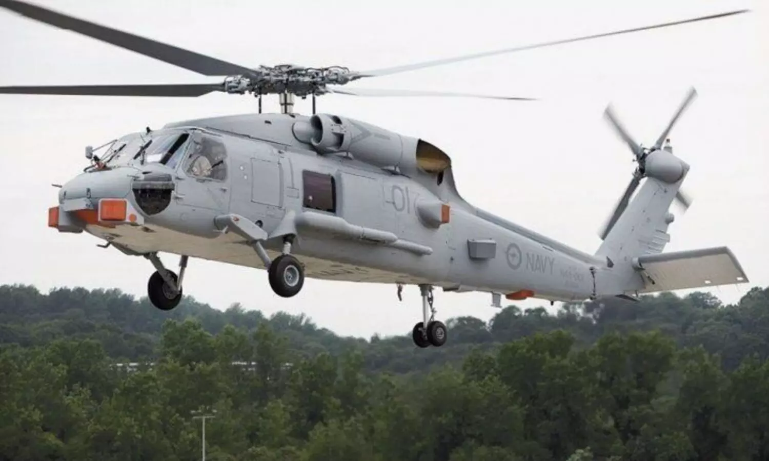 US Navy hands over MH-60R maritime helicopters to India