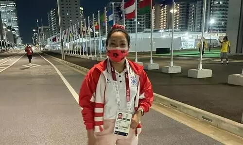 World champion weightlifter Mirabai Chanu from Manipur lands in Tokyo ahead of Olympic games