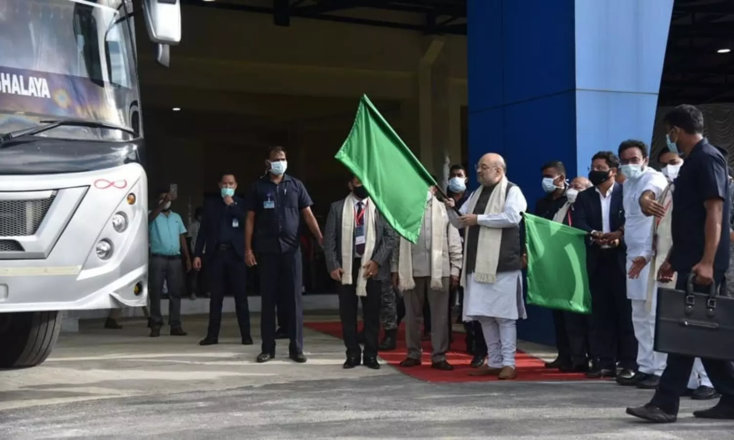 Amit Shah inaugurates ISBT near Shillong