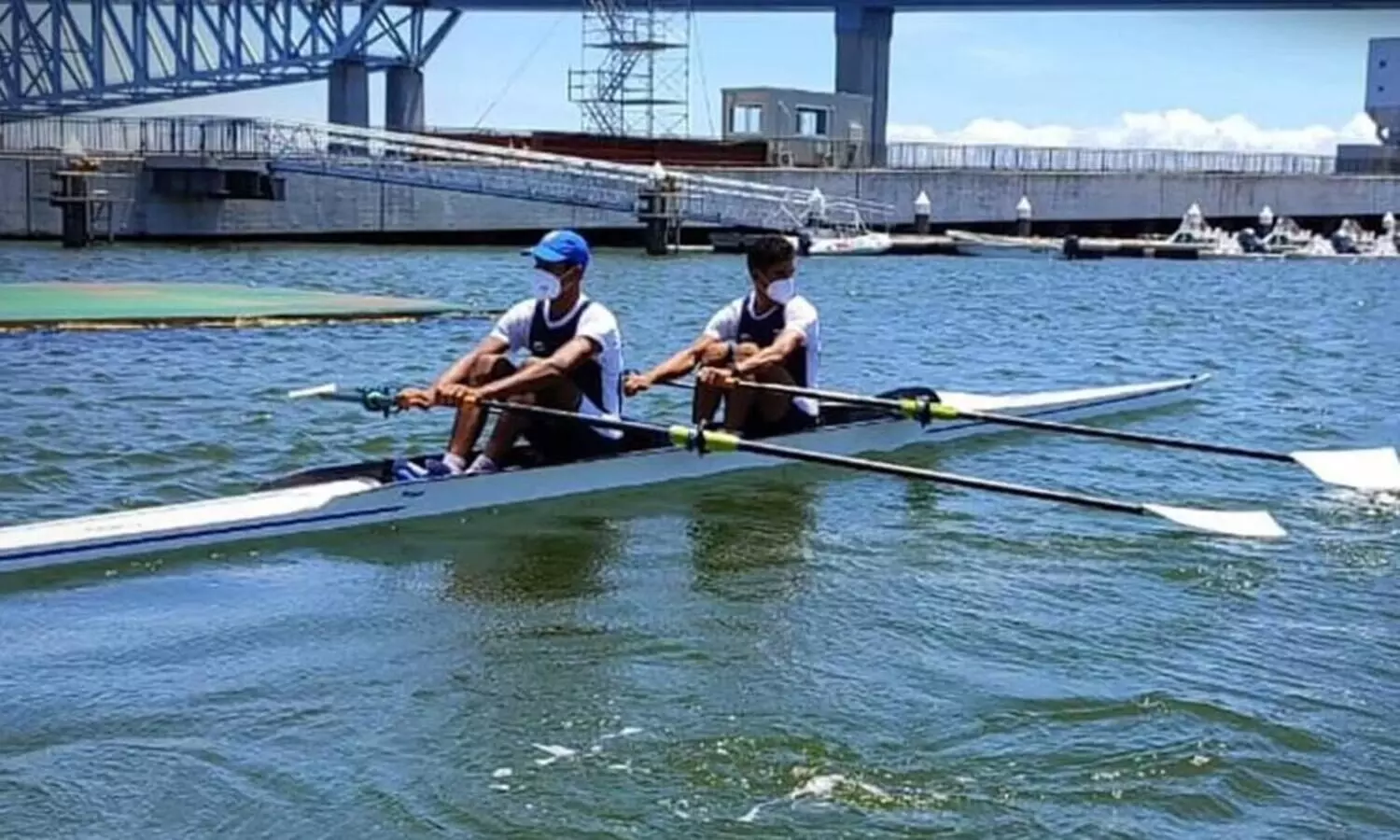 Arjun and Arvind finish third in lightweight double sculls repechage, qualify for semifinals