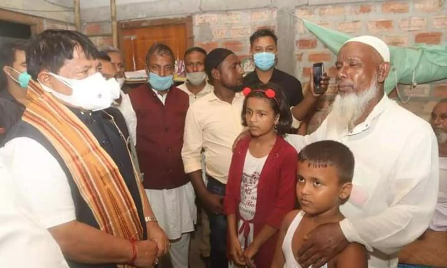 Atul Bora consoles bereaved family of martyred policeman in Cachar