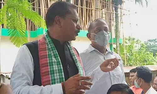 Tension along Assam-Mizoram  border: Cachar Guardian Minister  allays fear among people of Lailapur