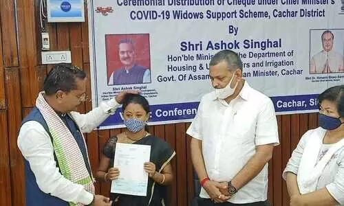 Financial assistance accorded to COVID-19 widows in Cachar
