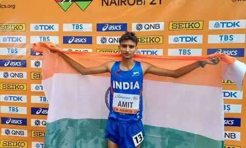 World Athletics U20 Cships: Amit wins 10,000m race walk silver
