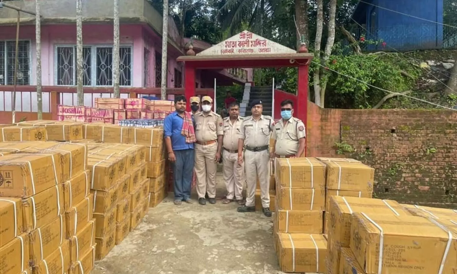 Karimganj police seize 40,000 bottles of cough syrup from Assam-Tripura border