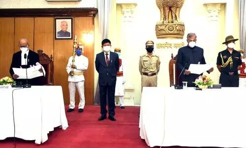 La. Ganesan sworn in as Governor of Manipur