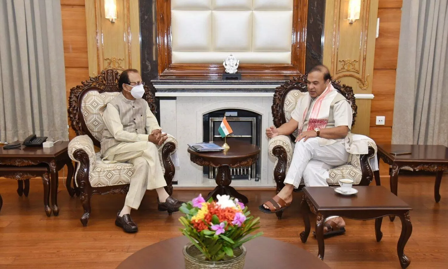 Assam CM briefs governor on progress of projects