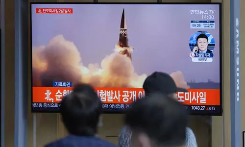 North Korea fires 2 ballistic missiles into eastern waters