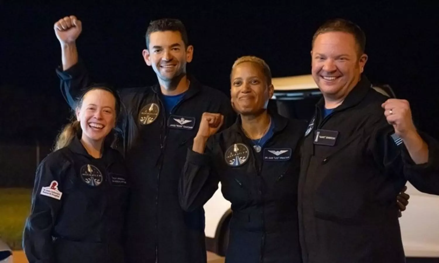 SpaceXs all-civilian crew returns to Earth safely