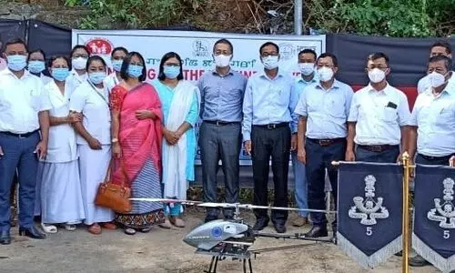 Manipur : Drone used for first time in South Asia in vaccine delivery to lake island
