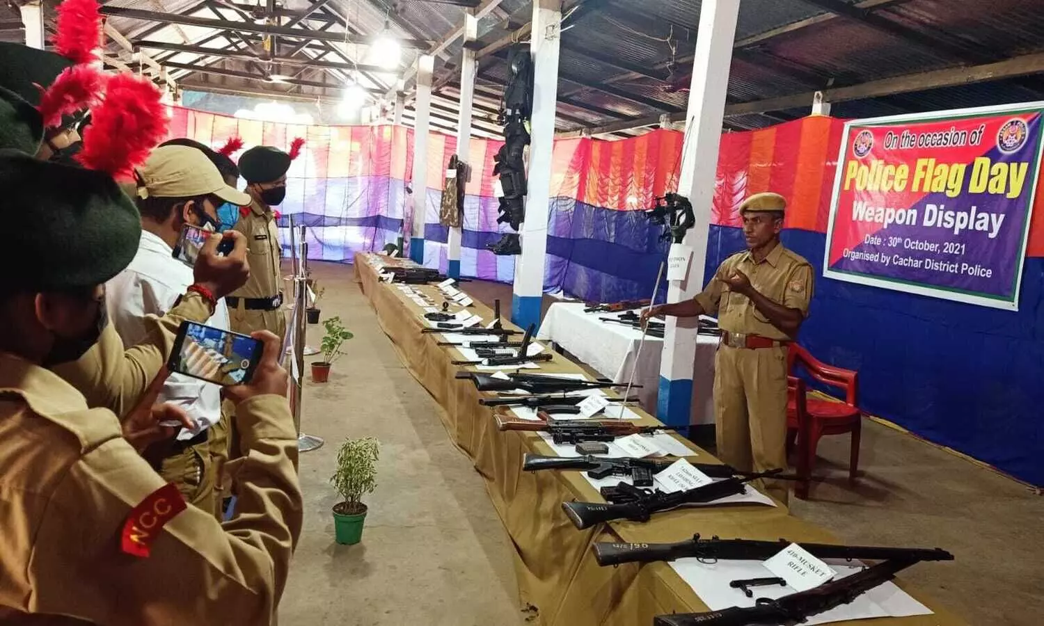 Weapons display by Cachar Police attracts students, public  