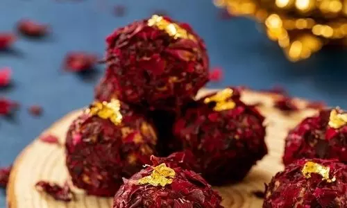 Your Diwali laddoo with a rosy twist