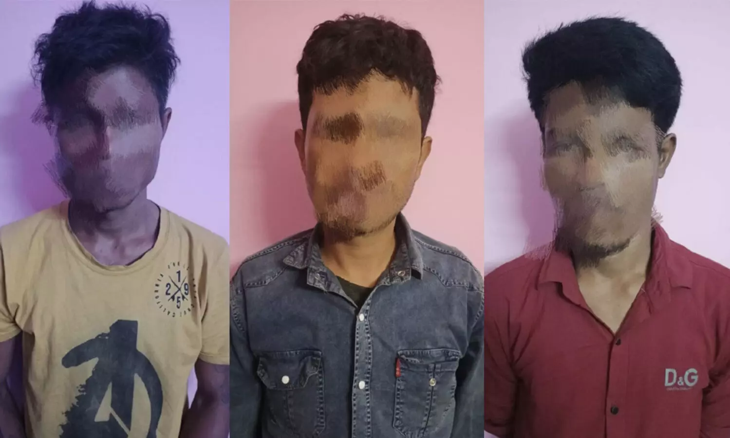 Three held with arms at Laharijan