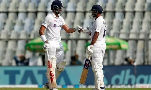 IND v NZ, 2nd Test: India reach 285/6 at lunch after twin strikes by Ajaz Patel