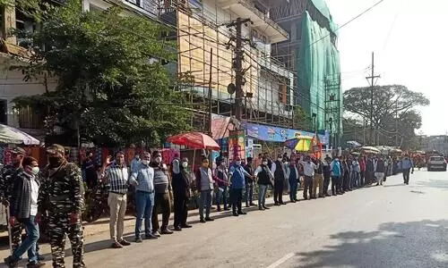 Cachar BJP stages protest over PMs security breach in Punjab