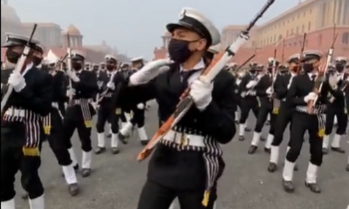 Viral Video: Indian Navy grooves to beats of Bollywood song during Republic Day rehearsal