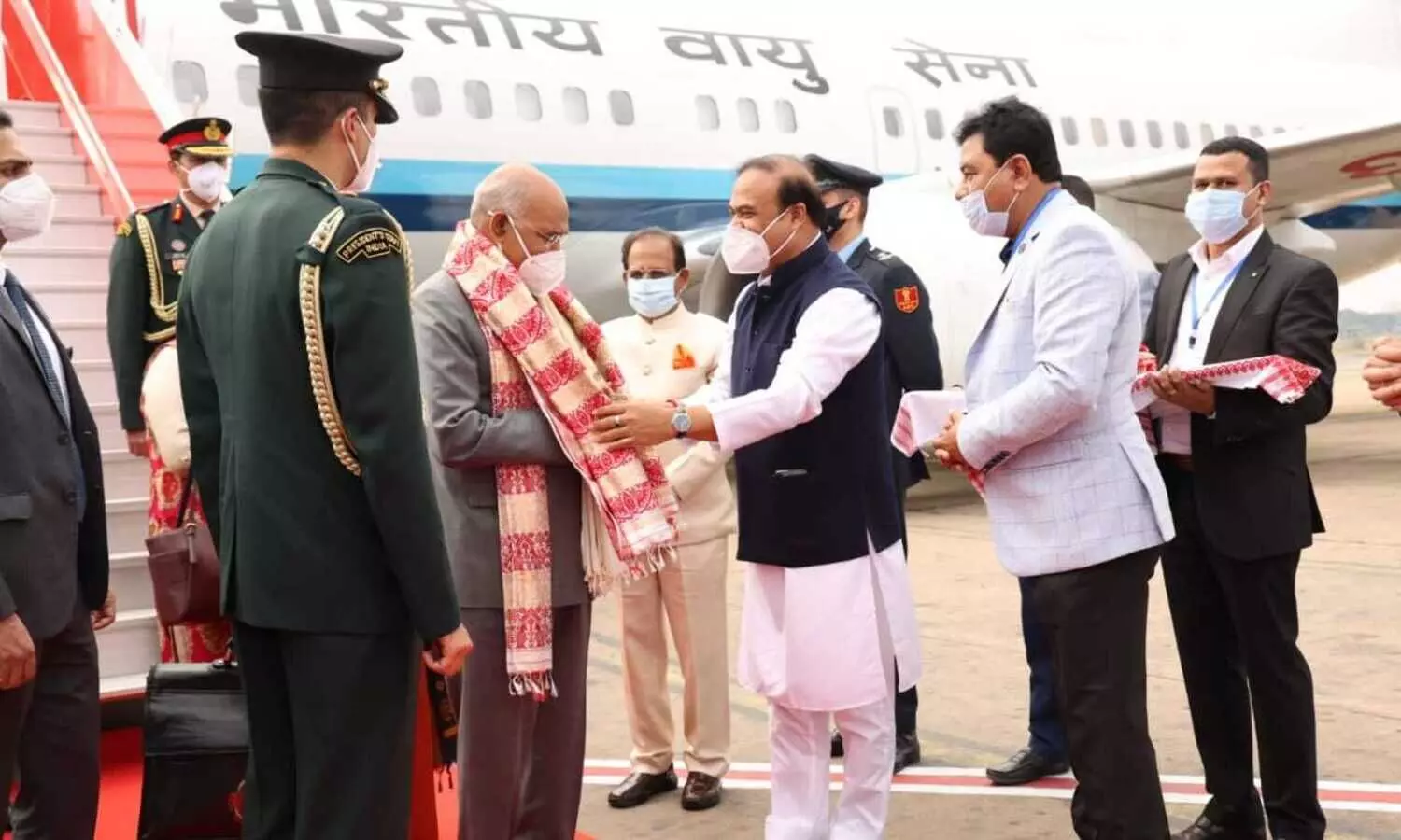President arrives in Guwahati on three-day Assam tour
