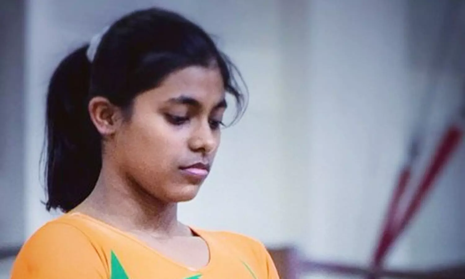 Agartala: Young Gymnast Protistha left for Cairo to participate in world cup
