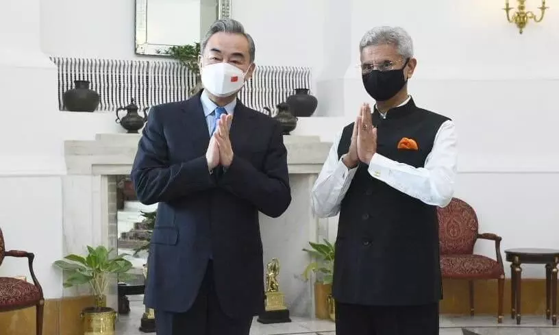 Chinese FM meets Doval, Jaishankar in Delhi Chinese FM meets Doval, Jaishankar in Delhi
