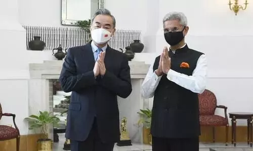 Chinese FM meets Doval, Jaishankar in Delhi