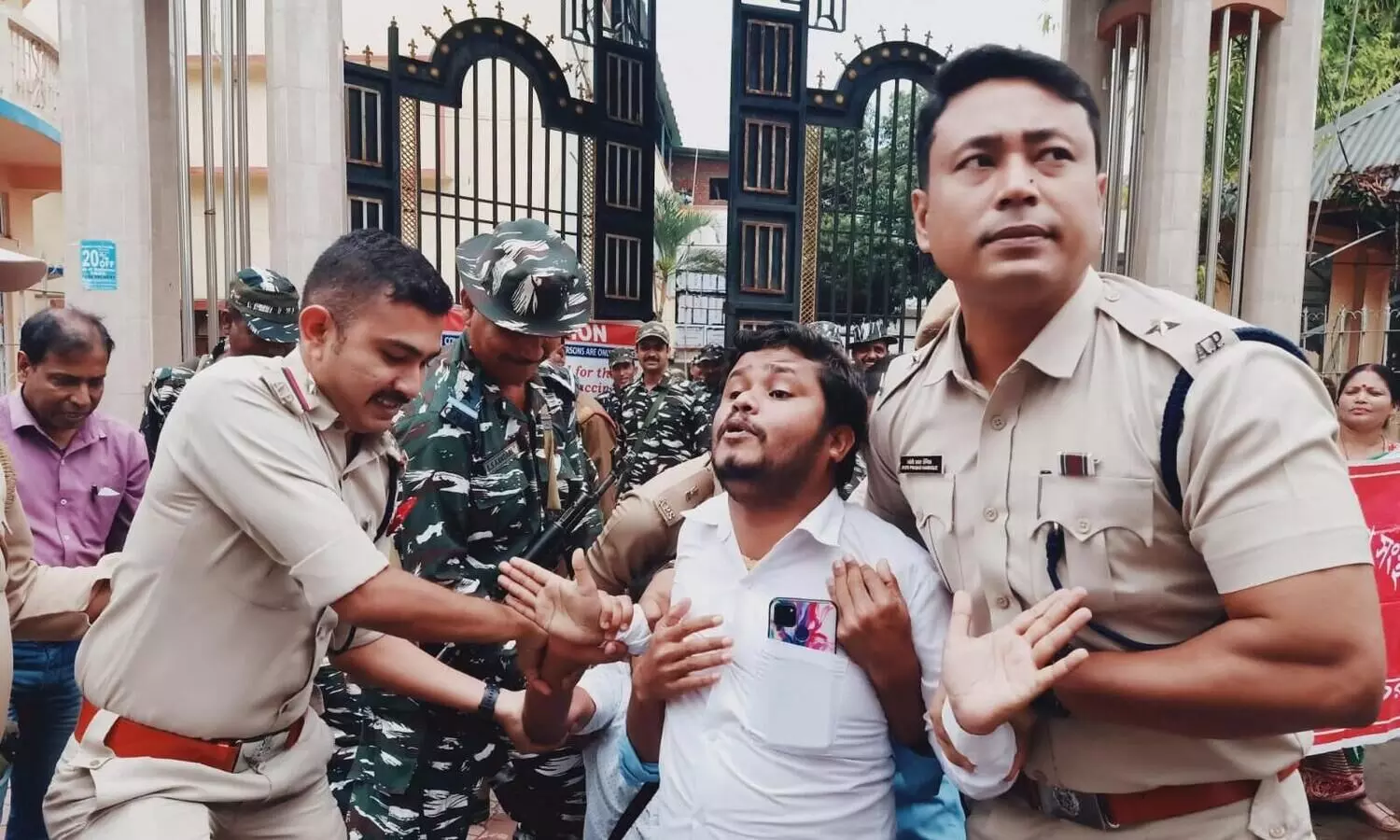 Silchar police detains protestors on second day of Bharat Bandh