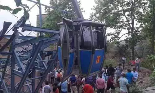 Jkhand ropeway accident: One dead, operation on to rescue others stranded in cable cars