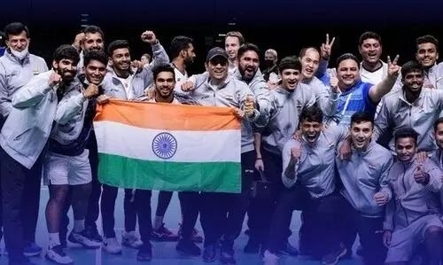 India thrash Indonesia 3-0 to win maiden Thomas Cup title