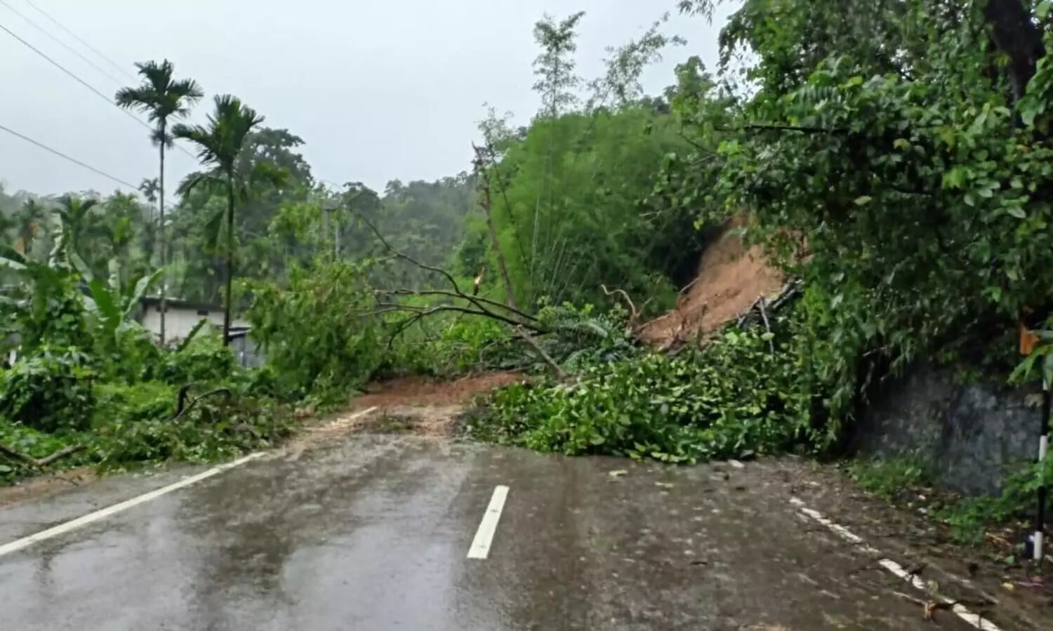 Fresh landslide blocks Silchar-Guwahati roadway in Meghalaya