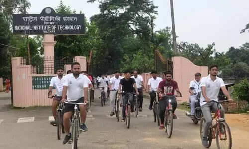NIT Silchar hosts cycle rally to echo Yoga for Humanity