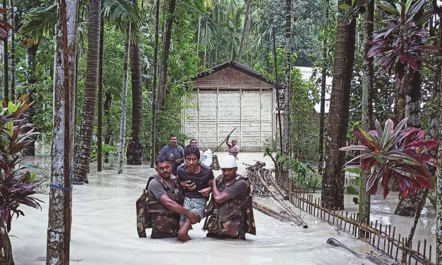 Indian army launches flood relief operations in Lower Assam