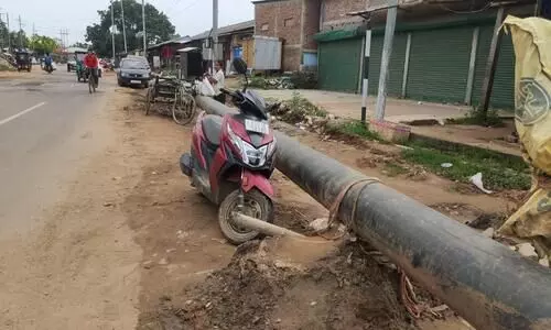 Abandoned pipes cause chaos in Bonda, Guwahati