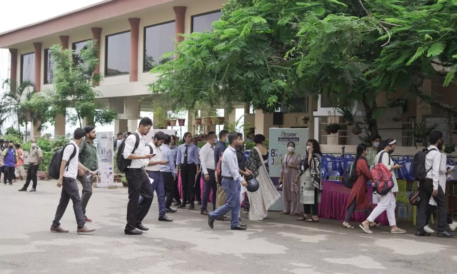 The 8th Annual Job Fair concluded successfully at Assam down town University