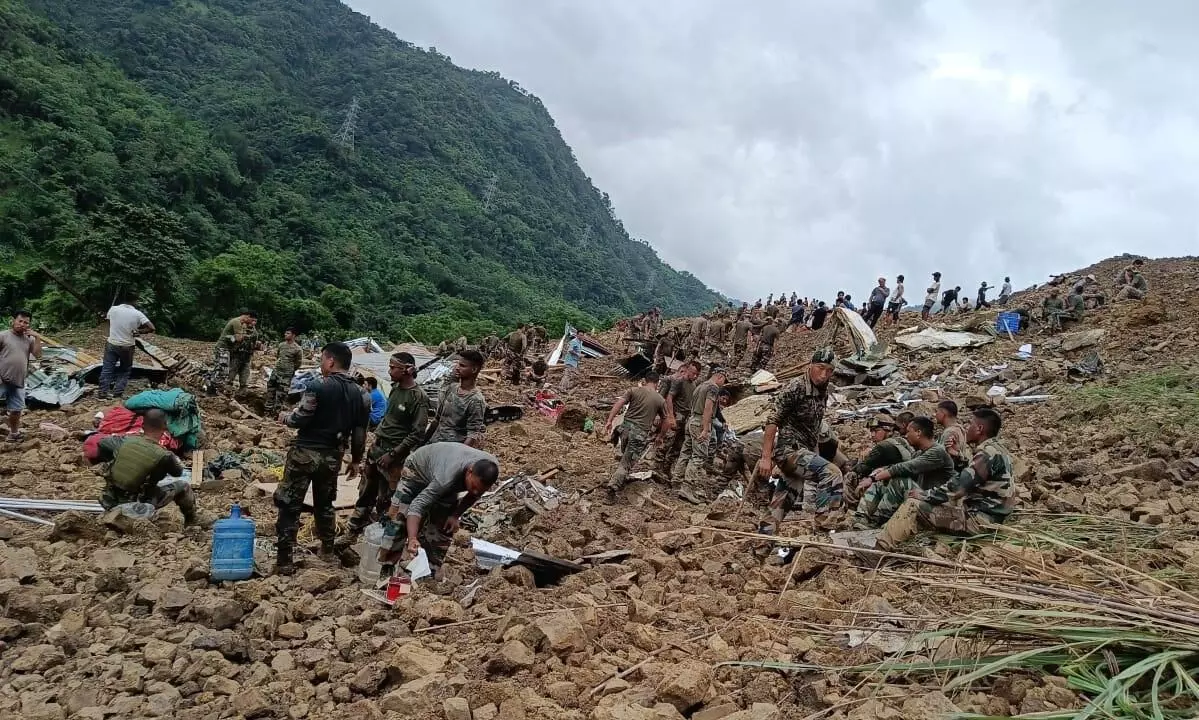 Dozens buried alive in massive Manipur landslide; rescue on Dozens buried alive in massive Manipur landslide; rescue on