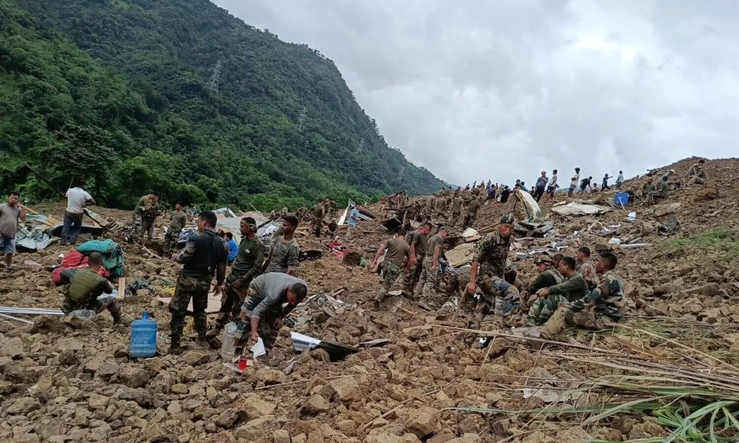 Dozens buried alive in massive Manipur landslide; rescue on