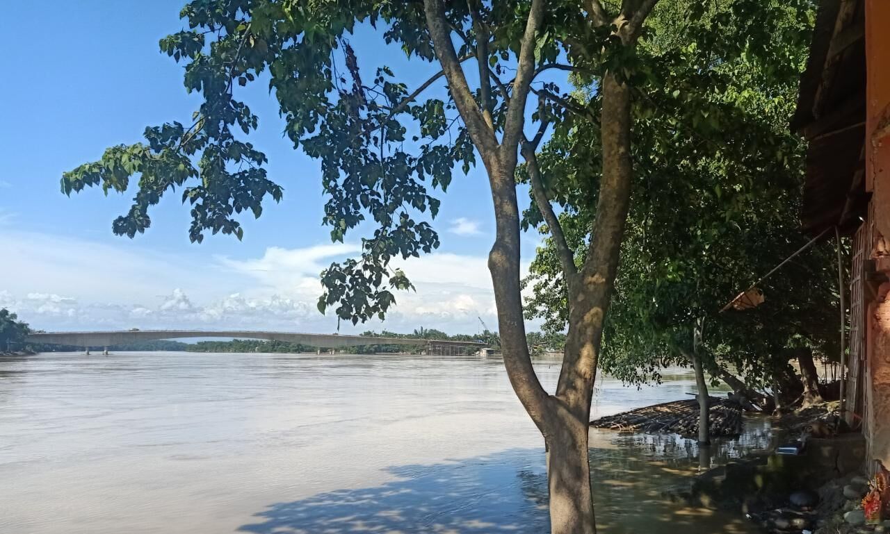 Despite flowing above danger mark, Barak river shows receding trend - The Assam Tribune