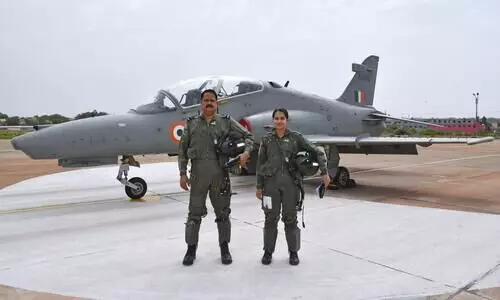 Father daughter duo creates history in IAF, flies Hawk-132 aircraft in same formation