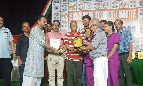 Silchar floods: District Cong honours unsung heroes